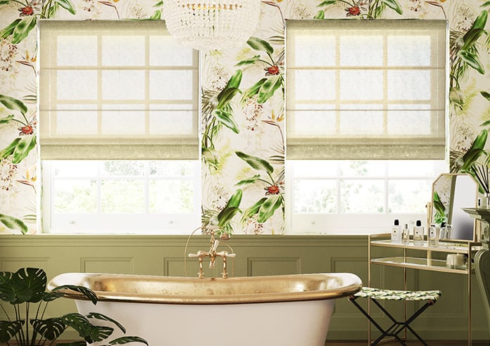 Kalahari Voile, Parchment - Motorised Roman Blind - Image 3